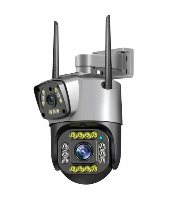 Dual-Lens 4G/WiFi PT Security Camera