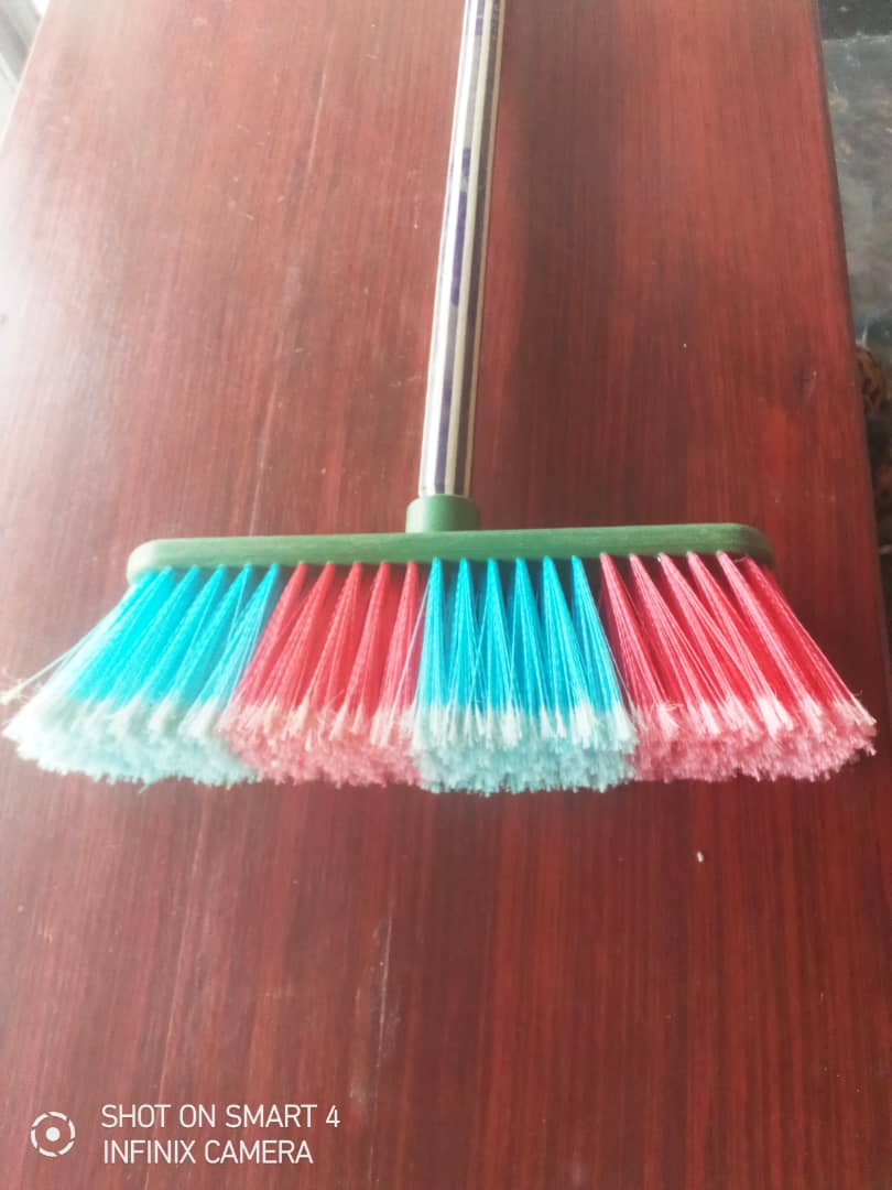 Hard Bristle Floor Broom